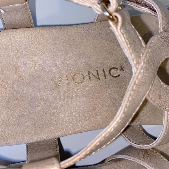 NIB Vionic Rest Jodie rose gold adjustable sandals - Picture 7 of 12